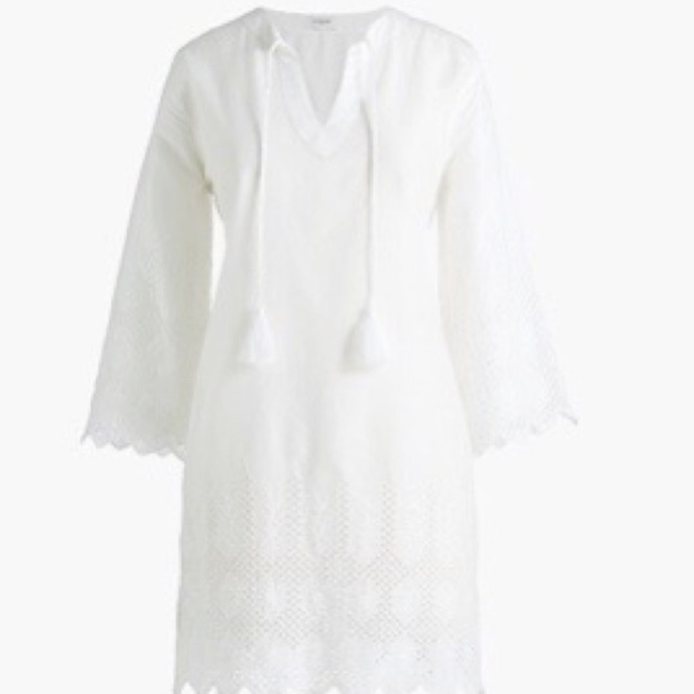J. Crew Eyelet Tunic Cover Up